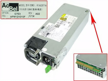 Acbel Polytech R1IA2871A Server - Power Supply 875W, R1IA2871A, Used 