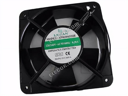 LX-FAN AFB1806522H 220-240V 0.20A 2선 냉각 팬 와 리드 신품 대체품 