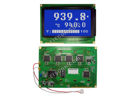 NHD-240128WG-BTML-VZ# Newhaven Display LCD Graphic Display Module STN-Blue(-) 240x128 144.0 x 104.0
