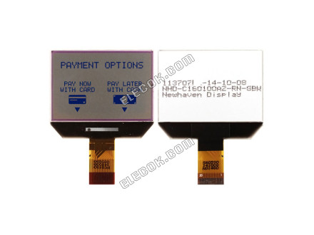 NHD-C160100AZ-RN-GBW Newhaven Display LCD Graphic Display Module STN-GRAY 41.5 x 36.0 x 2.1