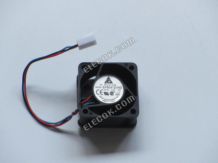 DELTA EFB0412VHD-F00 DC12V 0.18A 3wires Cooling Fan 