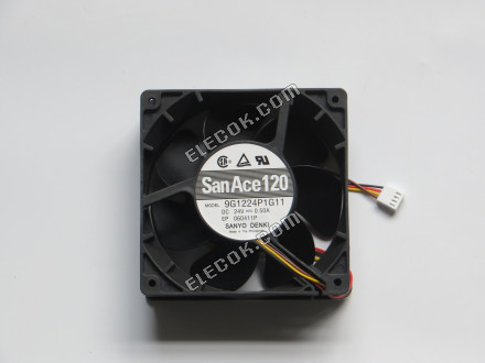 SANYO DENKY 9G1224P1G11 24V 0.50A 4線ファン