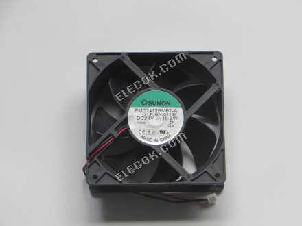 SUNON PMD2412PMB1-A 24V 18.2W 2wires Cooling Fan 