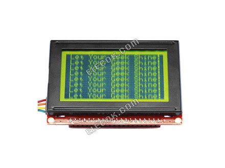 LCD-09351 Sparkfun Electronics Graphic Lcd Display Module Transflective Blue STN - Super-twisted Nematic Serial 128 x 64 