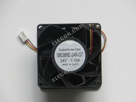 NMB 08038RE-24R-GT 24V 1.10A 3 καλώδια ανεμιστήρας, υποκατάστατο και ανανεωμένο 