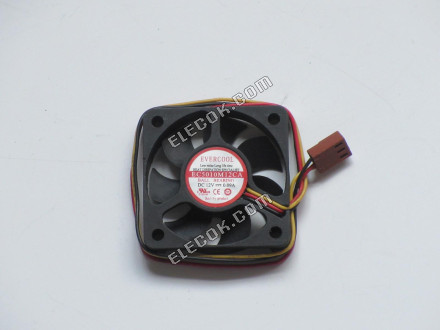 EVERCOOL EC5010M12CA 12V 0.09A 3 Wires Cooling Fan 