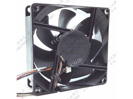 EP6127A Ventilador Sunon Ventoinha EE80251S1-D170-F99 DC 12V 1,7W 3-pin 3-pin Conector 80mm 80x80x25mm Servidor Quadrado Ventilador 