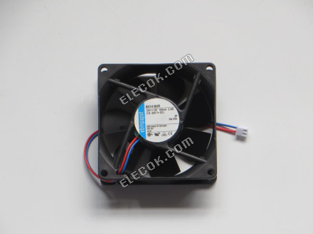 ebmpapst 8414NHR 8025 24V 100MA 2.4W 2wires Fan with white connector 