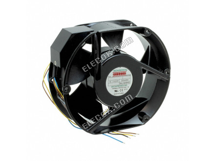 UF15KC12/23-BWHNSR-L36 Mechatronics WENTYLATOR OSIOWY 172X55MM 115/230VAC 4 Drut Przewody 