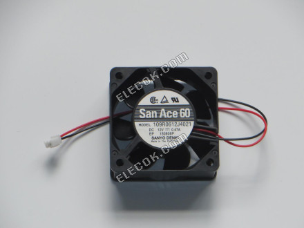 Sanyo 109R0612J4021 12V 0.47A 2wiresCooling ファン