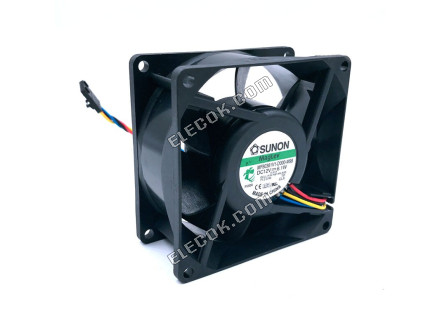 SUNON MF80381V1-D000-M99 DC 12V 6,1W 4 fili Ventola 