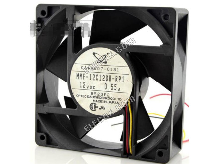 Mitsubishi MMF-12C12DH-RP1 CA49007-0131 12V 0.55A 3wires Cooling Fan 