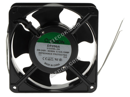 DP200A/2123XBL.GN Sunon, 220 → 240 V ac, AC Axial Fan, 120 x 120 x 38mm, 199m³/h, 21W 