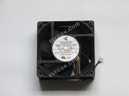 Mitsubishi ファンCA2235H25 MMF-12F24DS-CP1 24V 0.36A 3線冷却ファン, 7 blades 
