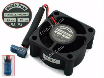 ELINA FAN KDB240420MB Server - Square Fan sq40x40x20, w75x2x2, 12V 50ma 2-wire 