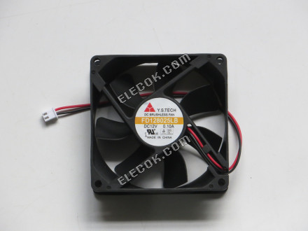 Y.S.TECH FD128025LB 12V 0.10A 2wires cooling fan 