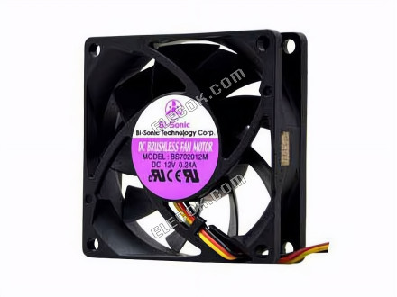Bi-sonic BS702012M 12V 0,24A 3 fils ventilateur de refroidissement 