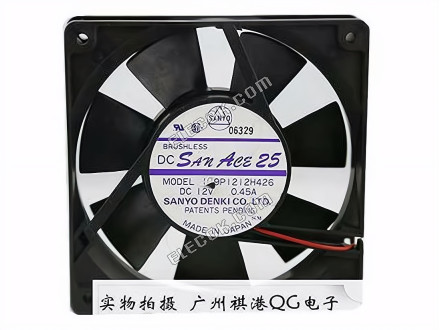 Sanyo Denki 109P1212H426 Server - Quadrato Ventola sq120x120x25, 2 fili, 12V 0,45A 