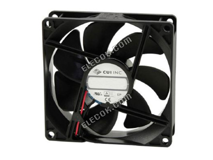 CFM-9225V-230-340 CUI, Inc. FAN AXIAL 92X25MM 24VDC WIRE 2 Wire Leads 