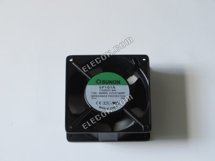 SUNON SP101A 1123HST.GN 115V 0,21/0,18A Køleventilator med stik tilslutning 
