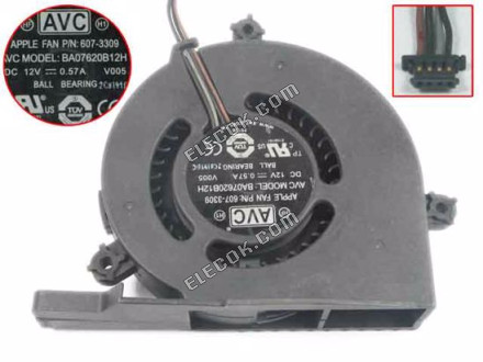 APPLE FAN P/N 607-3309 Apple IMAC G5 BA07620B12H 