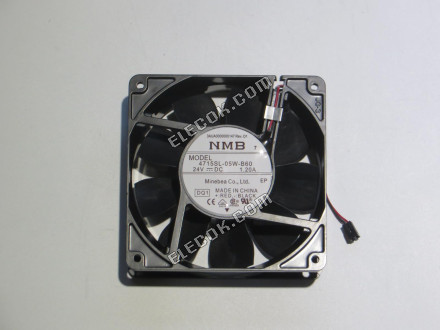 NMB 4715SL-05W-B60 12038 DC 24V IP55 1.20A 2 fili Impermeabile Assiale Ventola Di Raffreddamento 