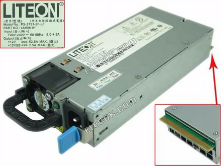 LITE-ON PS-2751-2F-LF Server - Power Supply 750W, PS-2751-2F-LF, Used 