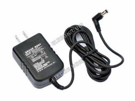 GROUP WEST AUA-05-1600 CA Adapter 5V-12V 5V 1,6A, 5,5/2.5mm, US 2P 