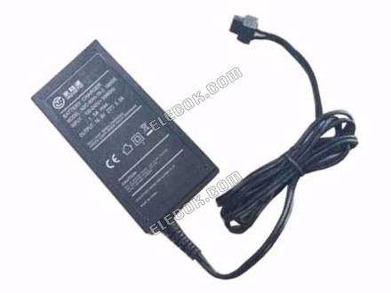 HOIOTO ADC-60HI-19-2 AC Adapter 13V-19V 16.8V 3A, 3-flat Hole, 2P, Used 