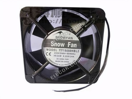 SNOWFAN YY15050HBL2 220/240V 0,25/0,24A 36/34W 2 przewody wentylator chłodzący 