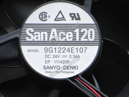 SANYO 9G1224E107 24V 0.34A 2 線冷却ファン改装済み