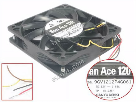 SANYO 9GV1212P4G061 12V 1,61A 4 drähte Kühllüfter 