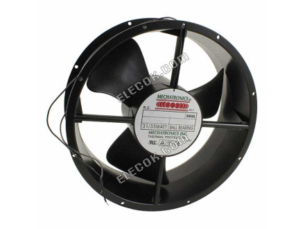 UF25GC12-BWHNSR Mechatronics FAN 254X89MM 115V IP55 SALT FOG 4 Wire Leads 