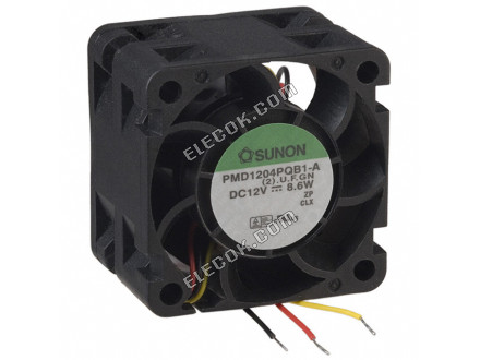 PMD1204PQB1-A. 2 .U.F.GN Sunon VENTILADOR AXIAL 40X28MM 12VDC CABLE 3 Cable Cables 