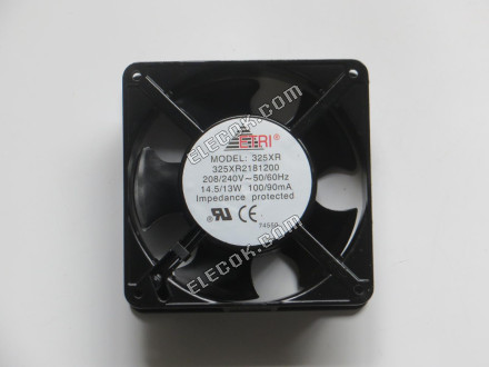 ETRI 325XR2181200 208/240V 100/90mA 14.5/13W 冷却ファン