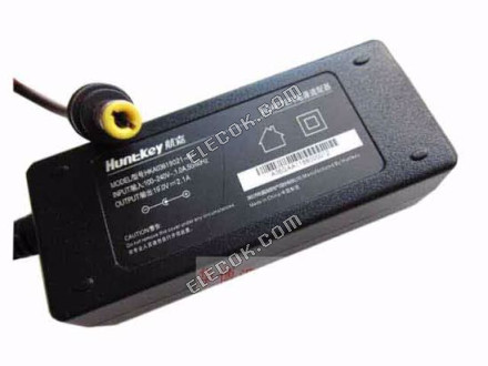Huntkey HKA03619021-8H AC Adapter- Laptop 19V 2.1A, 5.5/2.5mm, 2-prong 