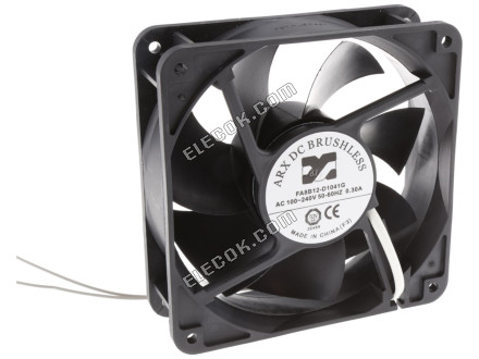 FA8B12-D1041G2AL ARX, 100 → 240 V ac, AC Axial Fan, 120 x 120 x 38mm, 158m³/h, 66W 