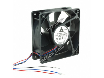 DELTA AFB1224VHE-R00 24V 0.57A 3wires Cooling Fan 