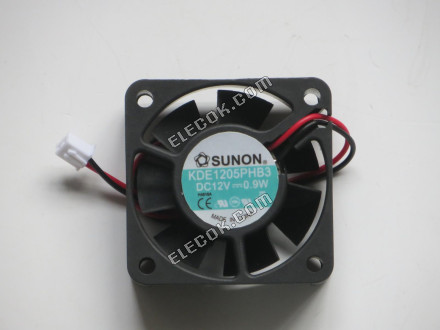 Sunon KDE1205PHB3 12V 0.9W 2wires Cooling Fan 