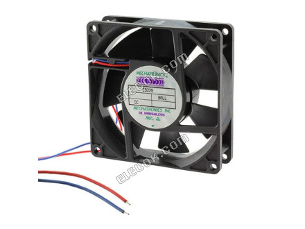 E9225M24B-FSR-22AWG Mechatronics FAN AXIAL 92X25MM 24VDC WIRE 2 Wire Leads 