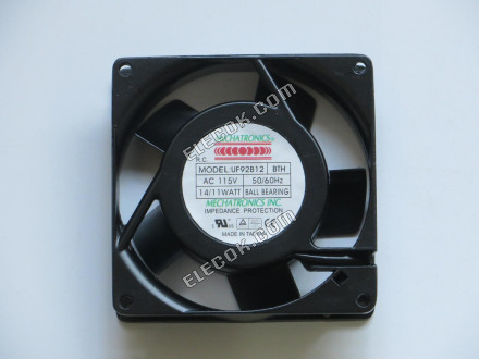 MECHATRONICS UF92B12 Server-square Fan UF92B12, BTH AC 115V 14/11W, 2-pin 
