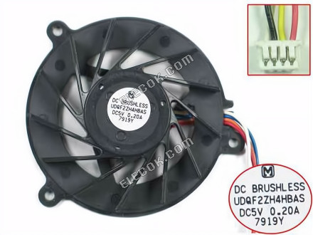 ASUS UDQF2ZH4HBAS 5V 0,2A ανεμιστήρας ψύξης 