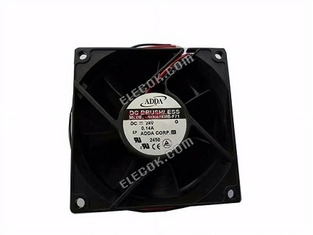 ADDA AD0824MB-F71 Server - Square Fan G, sq80x80x38, 2-wire, 24V 0.14A 