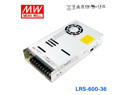 Mean Well LRS-600-36 Maitinimo Blokas 600W 36V 