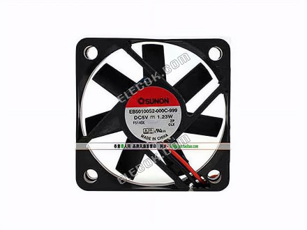 SUNON EB50100S2-000C-999 5V 1.23W 2wires cooling fan 