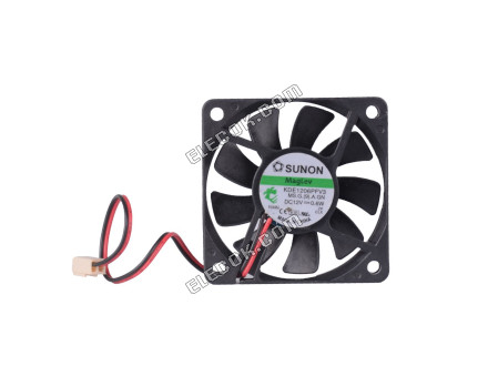 SUNON KDE1206PFV3 12V 0.05A 0.6W 2선 냉각 팬 