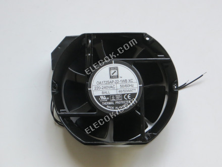 Orion Knight Electronics, Inc. OA172SAP-22-1WBXC 220-240V 46-50W 2wires Cooling Fan 