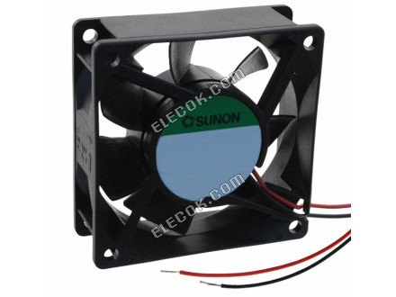 PMD2407PTB1-A. 2 .GN Sunon FLäKT AXIAL 70X25MM 24VDC LEDNING 2 Ledning Anslutningar 