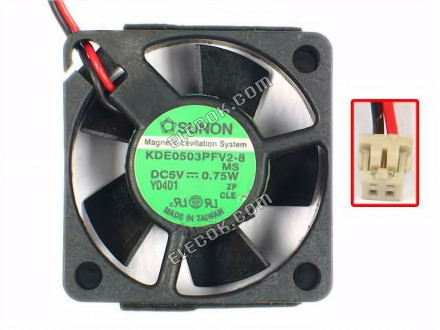 SUNON KDE0503PFV2-8 5V 0.75W Cooling Fan 