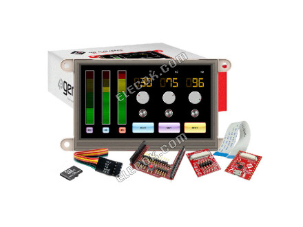 SK-GEN4-43D-SB-AR 4D Systems Pty Ltd Graphic LCD-skärm Modul Transmissiv Röd, Grön, Blå RGB TFT - Färgad Parallellt Gränssnitt/Serial 4,3" 109.22mm 480 x 272 